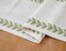 Embroidered Table Runner Irregular Willow Leaf Table Runners 60 Inches Long